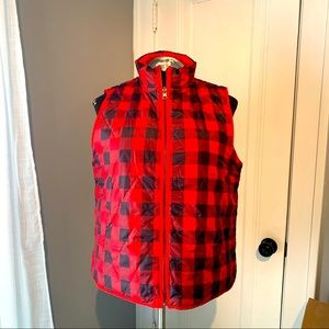 Limited Buffalo Plaid Vest - XL - EUC